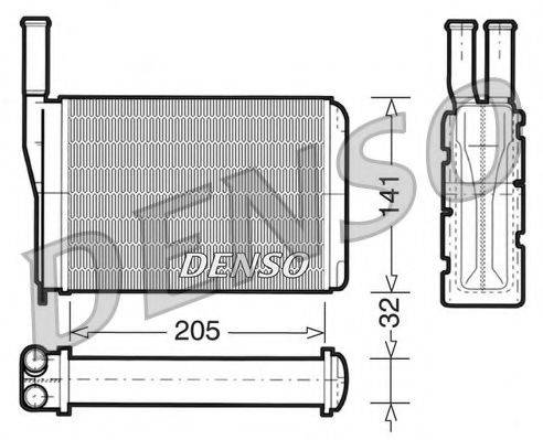 NPS DRR23010 Теплообмінник, опалення салону