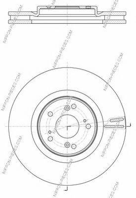 NPS ADH243110 гальмівний диск