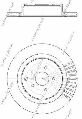 NPS N331N43 гальмівний диск