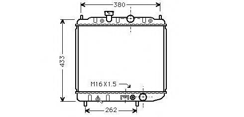 ASHUKI C55105 Радіатор, охолодження двигуна