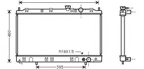 ASHUKI C55722 Радіатор, охолодження двигуна