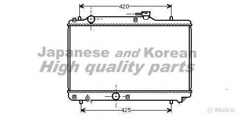 ASHUKI K45320 Радіатор, охолодження двигуна