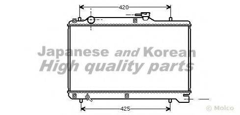 ASHUKI K45327 Радіатор, охолодження двигуна