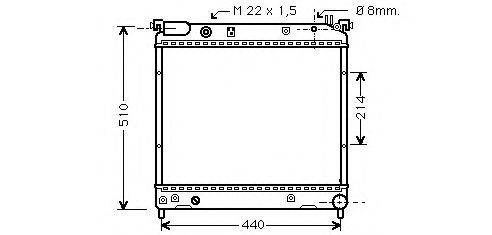 ASHUKI K45420 Радіатор, охолодження двигуна