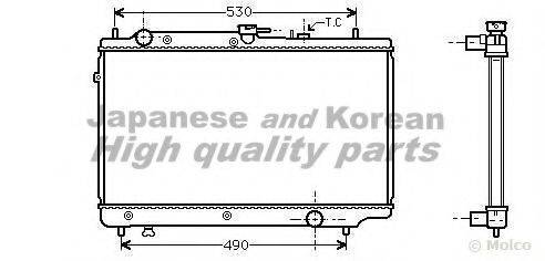 ASHUKI M55115 Радіатор, охолодження двигуна