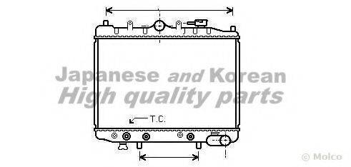 ASHUKI M55602 Радіатор, охолодження двигуна