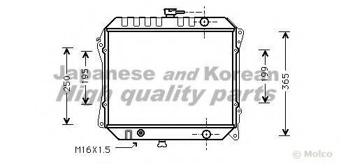 ASHUKI N65001 Радіатор, охолодження двигуна