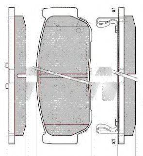 ASHUKI SY01520 Комплект гальмівних колодок, дискове гальмо