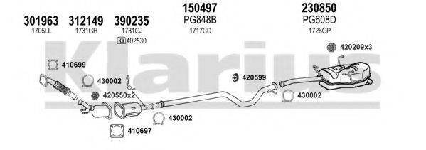 KLARIUS 631394E Система випуску ОГ