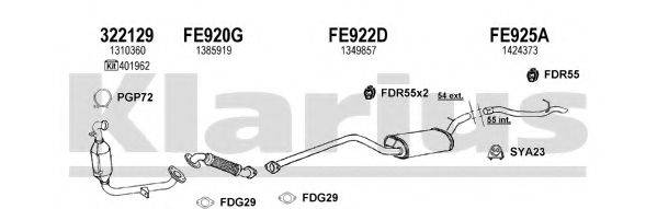KLARIUS 362109U Система випуску ОГ