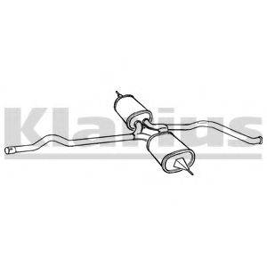 KLARIUS 260436 Середній глушник вихлопних газів