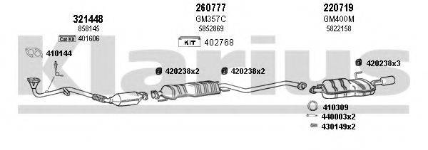 KLARIUS 391205E Система випуску ОГ