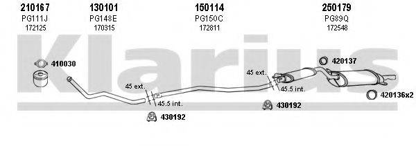KLARIUS 630072E Система випуску ОГ