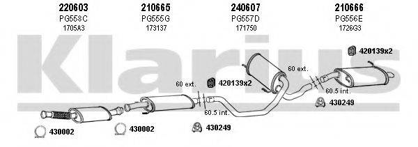 KLARIUS 630537E Система випуску ОГ