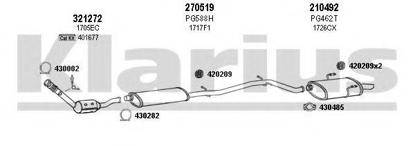 KLARIUS 630581E Система випуску ОГ