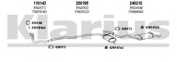 KLARIUS 720491E Система випуску ОГ