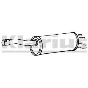 KLARIUS 220779 Глушник вихлопних газів кінцевий