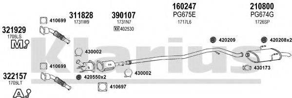 KLARIUS 630754E Система випуску ОГ