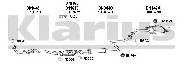 KLARIUS 270338U Система випуску ОГ