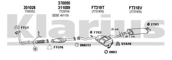 KLARIUS 330316U Система випуску ОГ