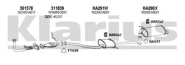 KLARIUS 420225U Система випуску ОГ