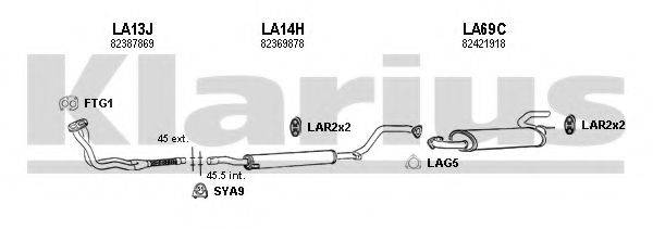 KLARIUS 510027U Система випуску ОГ