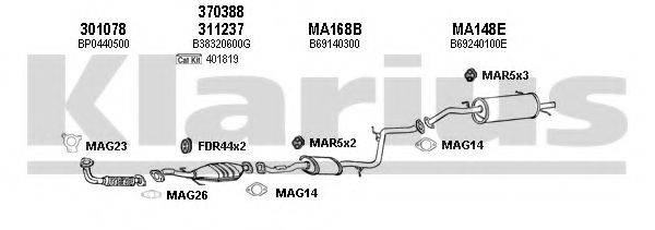 KLARIUS 570089U Система випуску ОГ