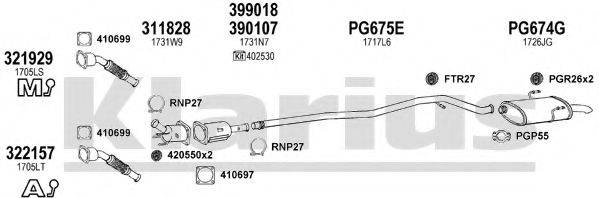 KLARIUS 630754U Система випуску ОГ