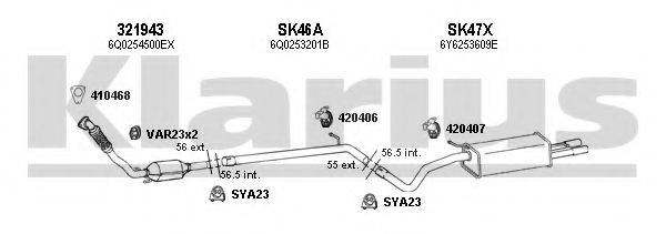 KLARIUS 780059U Система випуску ОГ