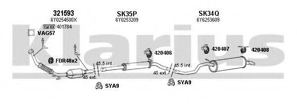 KLARIUS 780068U Система випуску ОГ