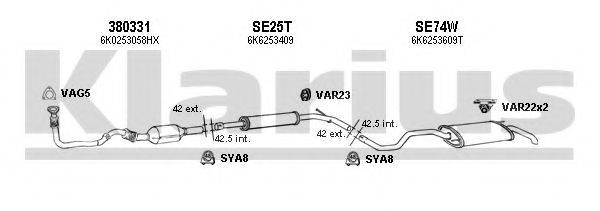 KLARIUS 790088U Система випуску ОГ