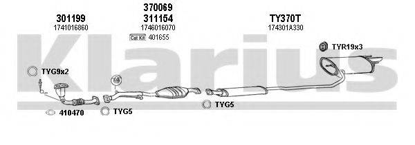 KLARIUS 900282U Система випуску ОГ