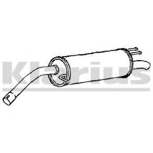 KLARIUS FT834K Глушник вихлопних газів кінцевий