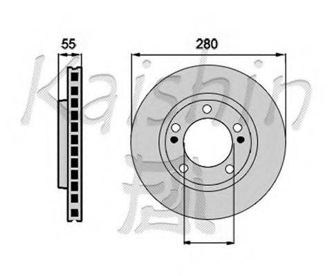KAISHIN CBR082 гальмівний диск