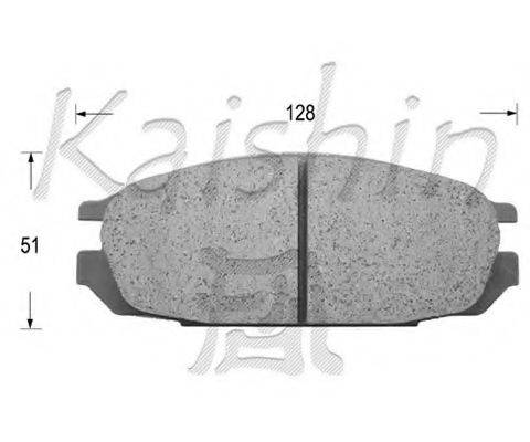 KAISHIN FK1095 Комплект гальмівних колодок, дискове гальмо