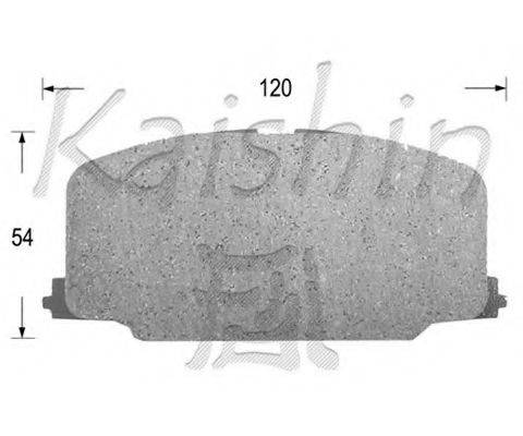 KAISHIN D2065 Комплект гальмівних колодок, дискове гальмо