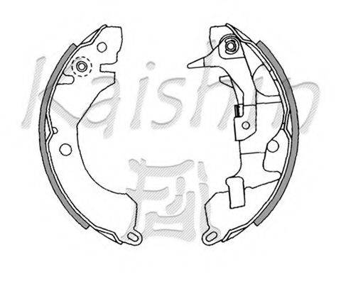 KAISHIN K6674 Комплект гальмівних колодок