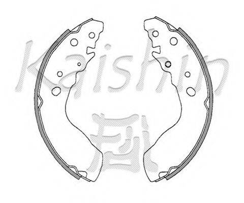 KAISHIN K9947 Комплект гальмівних колодок