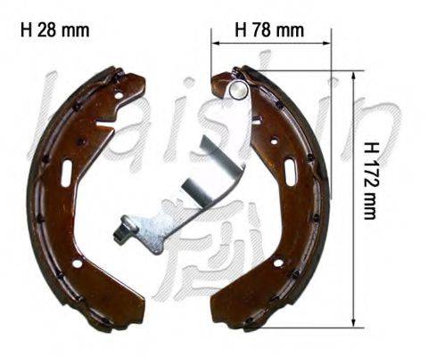 KAISHIN K9977 Комплект гальмівних колодок