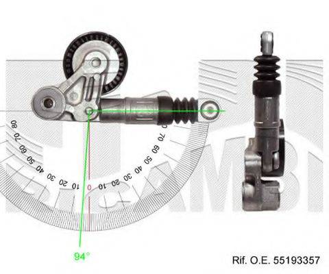 AUTOTEAM A05340 Натягувач ременя, клинового зубча