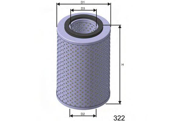 MISFAT L455 Масляний фільтр