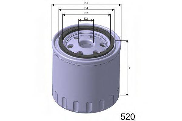 MISFAT Z114A Масляний фільтр