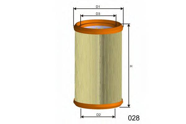 MISFAT R414 Повітряний фільтр