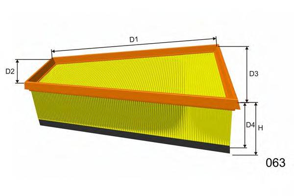 MISFAT P472 Повітряний фільтр