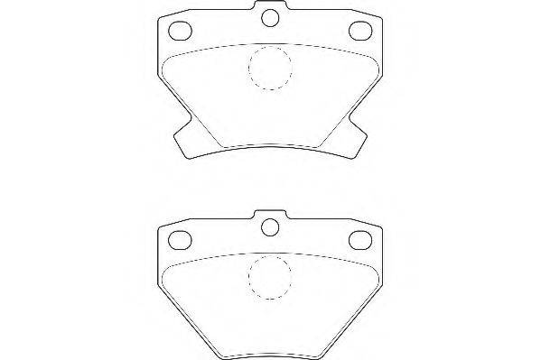 WAGNER WBP23521A Комплект гальмівних колодок, дискове гальмо