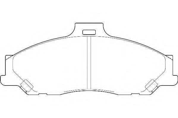 WAGNER WBP23540A Комплект гальмівних колодок, дискове гальмо