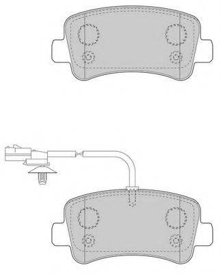 WAGNER WBP25112A Комплект гальмівних колодок, дискове гальмо