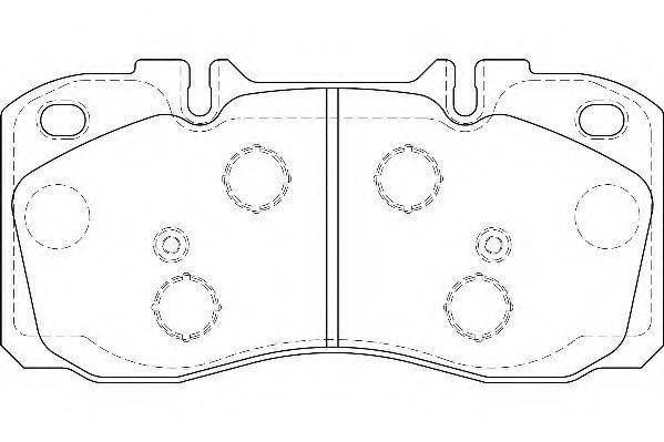 WAGNER WBP29122A Комплект гальмівних колодок, дискове гальмо
