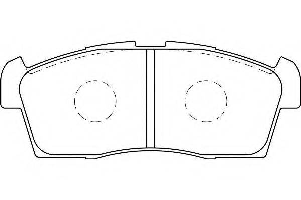 WAGNER WBP80002A Комплект гальмівних колодок, дискове гальмо