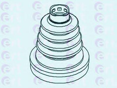 ERT 500407T Комплект пильника, приводний вал